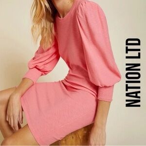 Nation LTD Blush Long Sleeve Dress